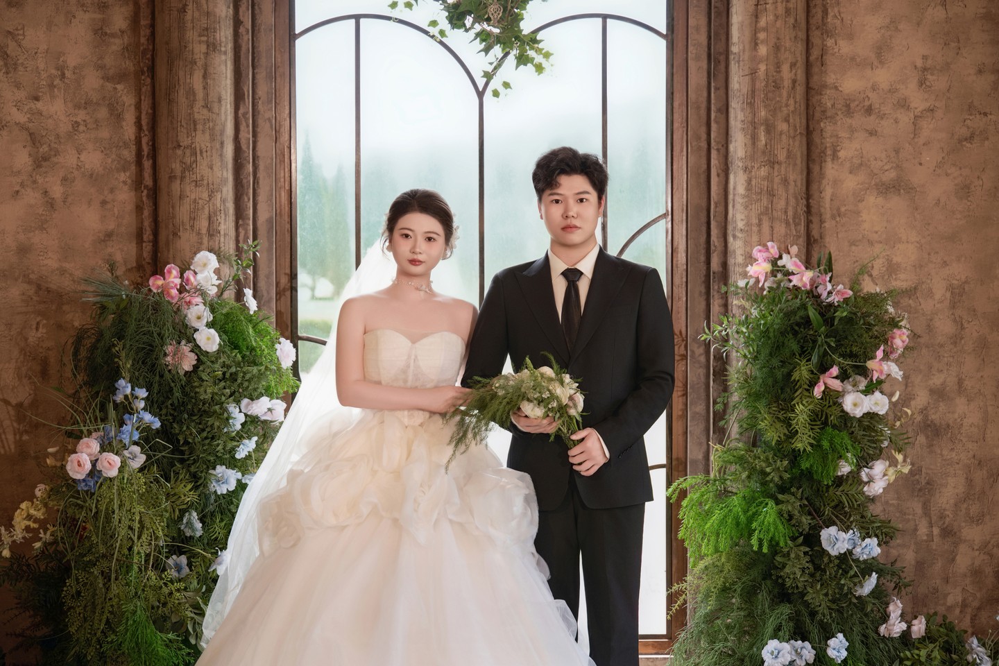 双人婚纱合照